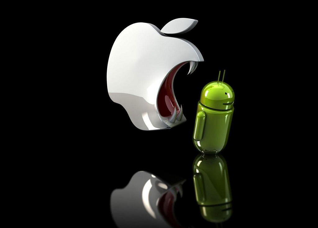 Funny Wallpapers apple and andro