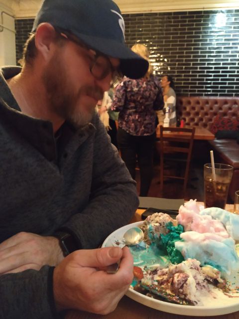 Christopher Wright with massive dessert.JPG